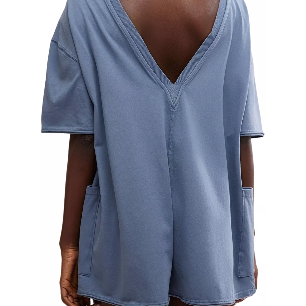 Free People Movement TEE ROMPER XS Steel - Picture 2 of 11